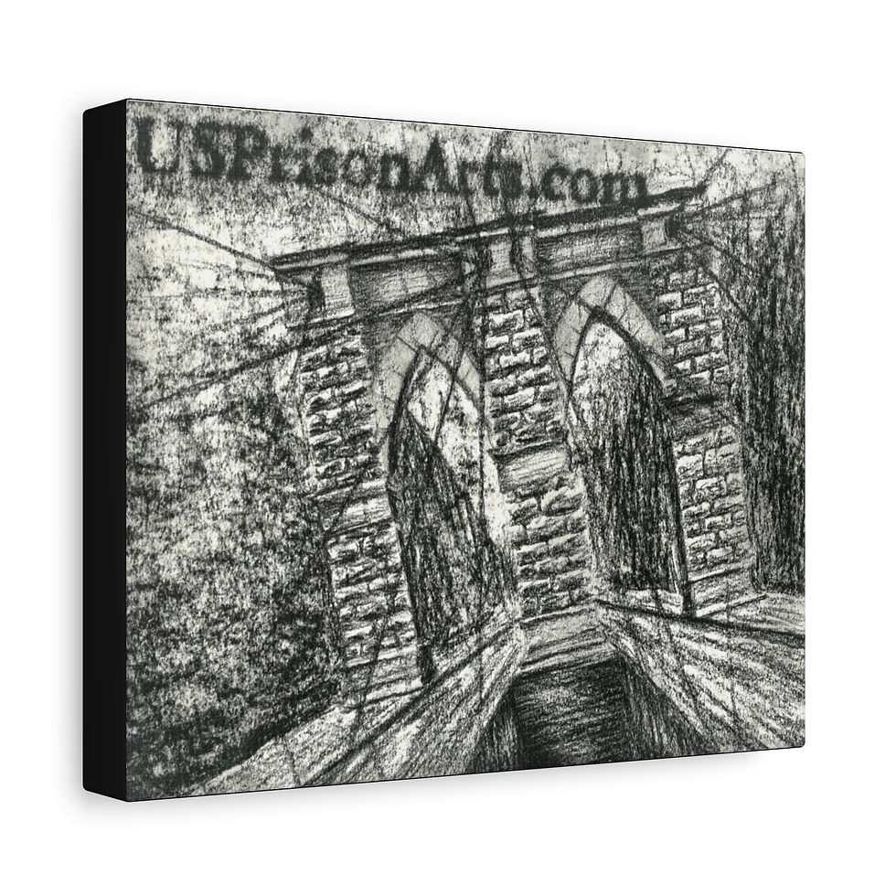 Thumbnail: Architectural Black and White Sketch- USPrisonArts.com by Artist David P.
