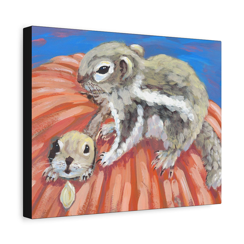 Thumbnail: "Chipmunk on Pumpkin" by Artist David P
