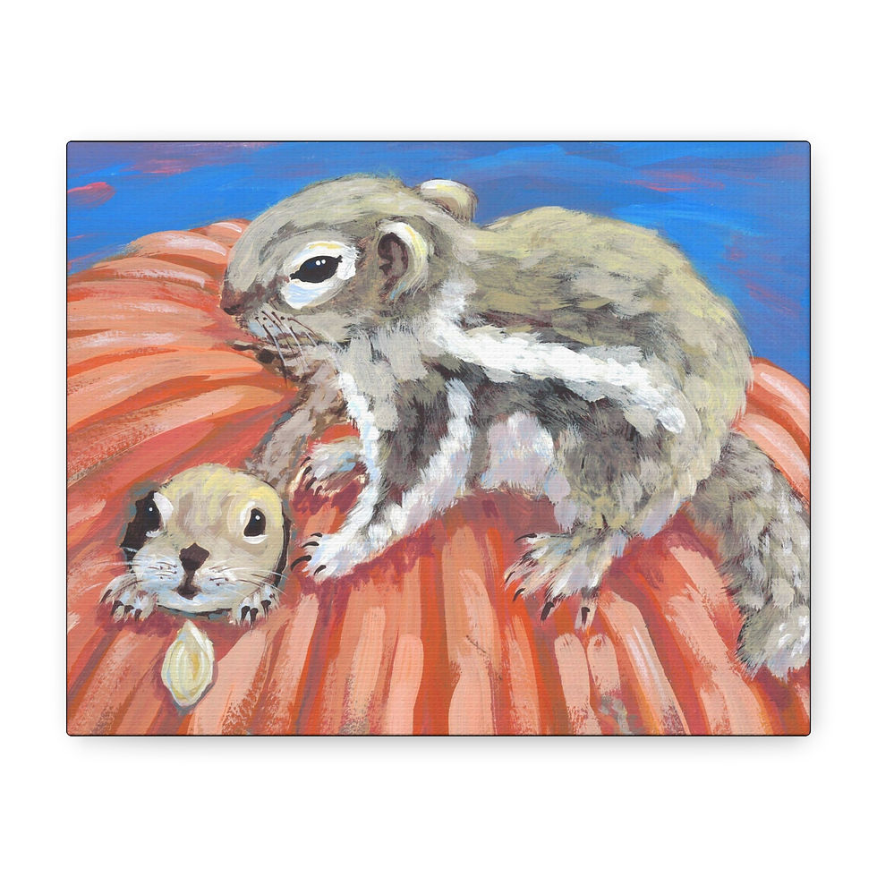 Thumbnail: "Chipmunk on Pumpkin" by Artist David P