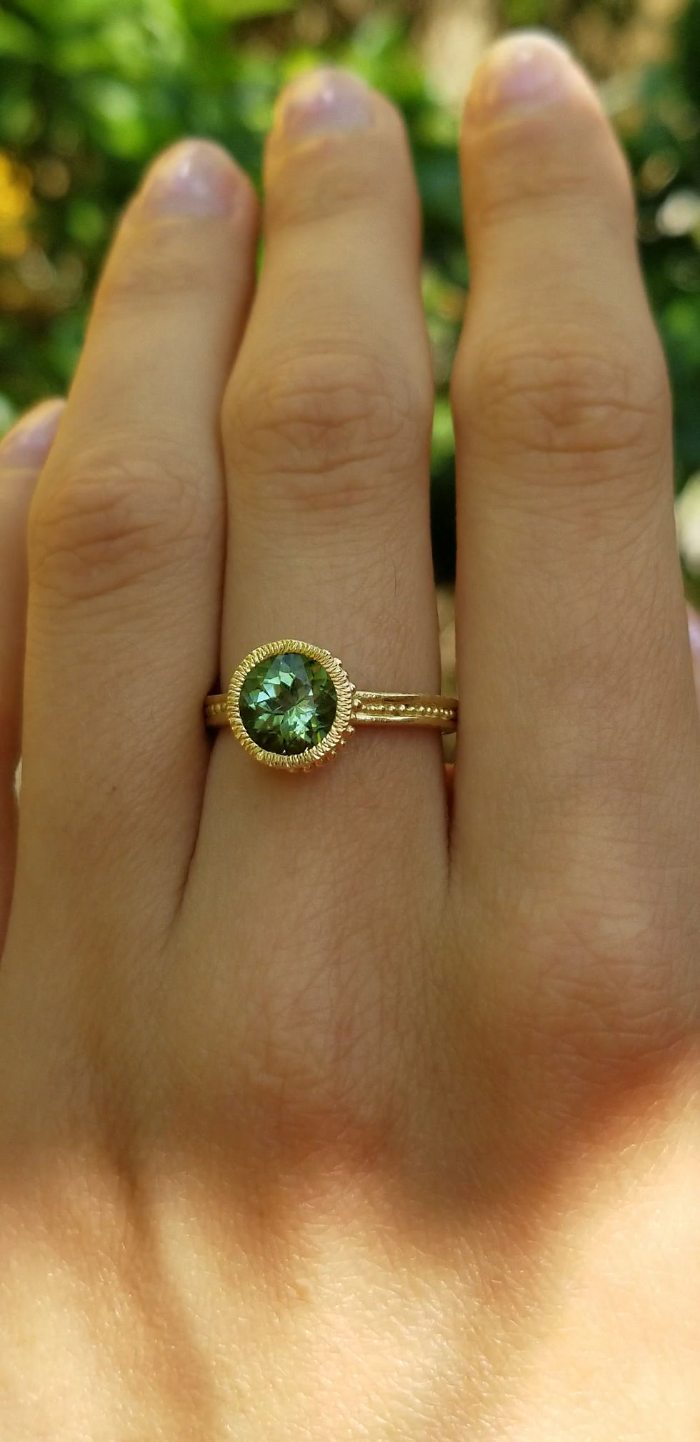 Miniature : Bague Roma tourmaline verte