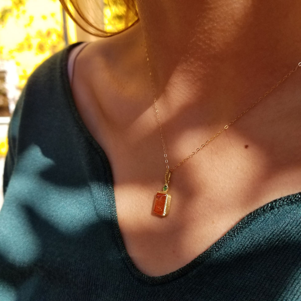Thumbnail: all garnet pendant (without chain)