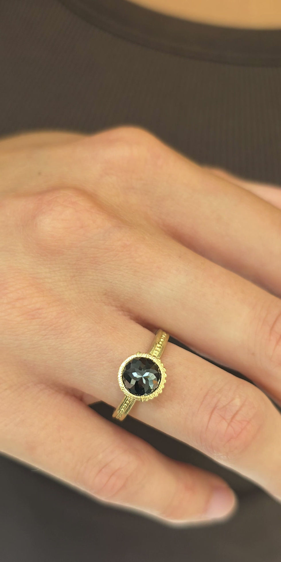 Miniature : Bague Roma diamant noir