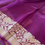 Thumbnail: Magenta Aesthetic Floral Motif Kora Organza Silk Saree