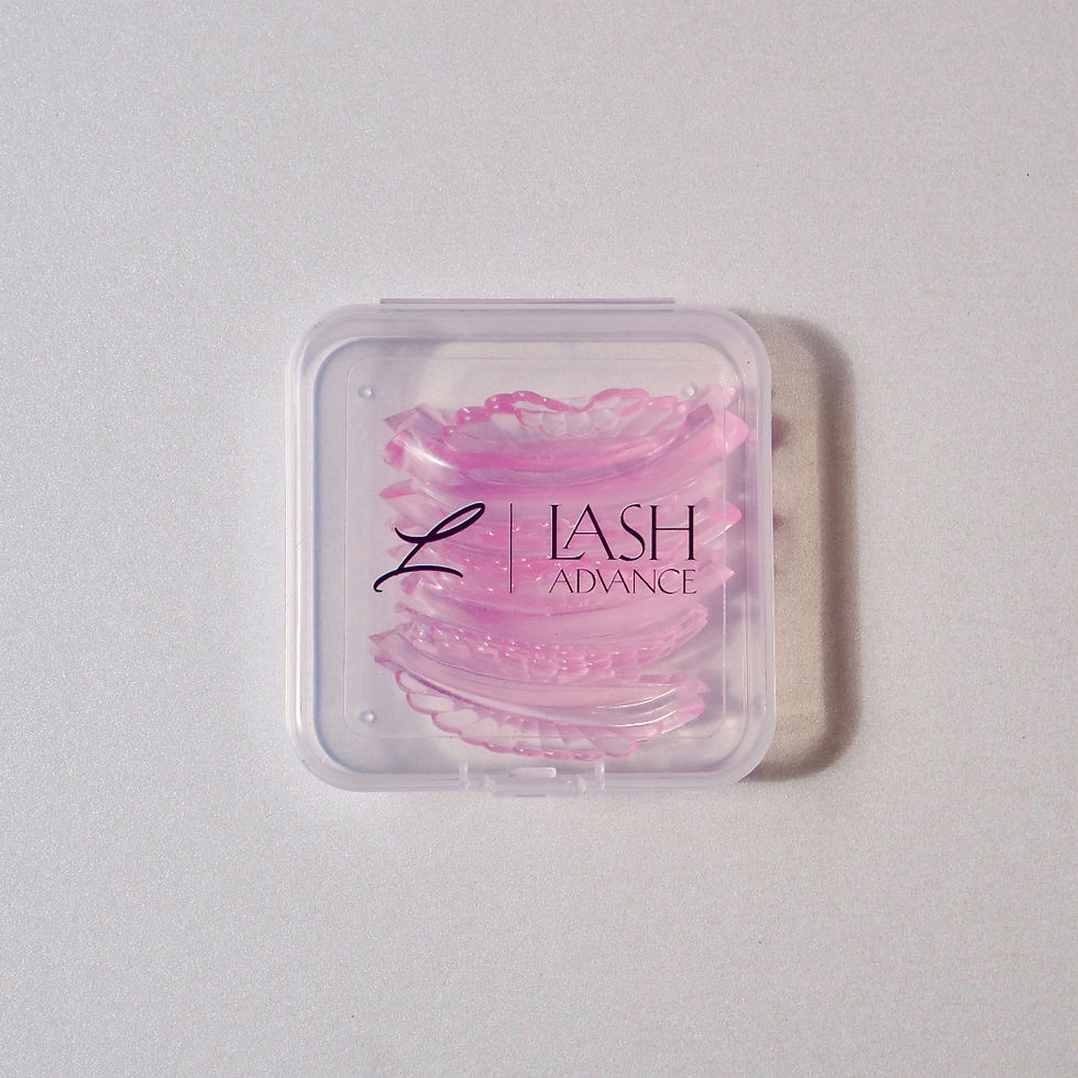 Shell Rod silicone lash lift rods in shell pink