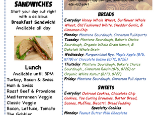 Monthly Menu