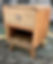Bedside Table - Rounded Edge One Draw - Recycled Wood