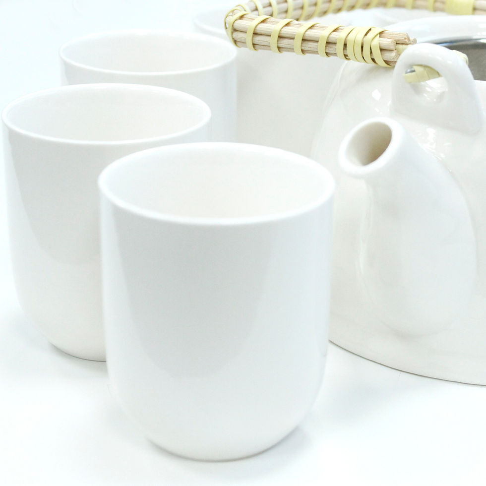 Thumbnail:  Herbal Teapot Set - Classic White
