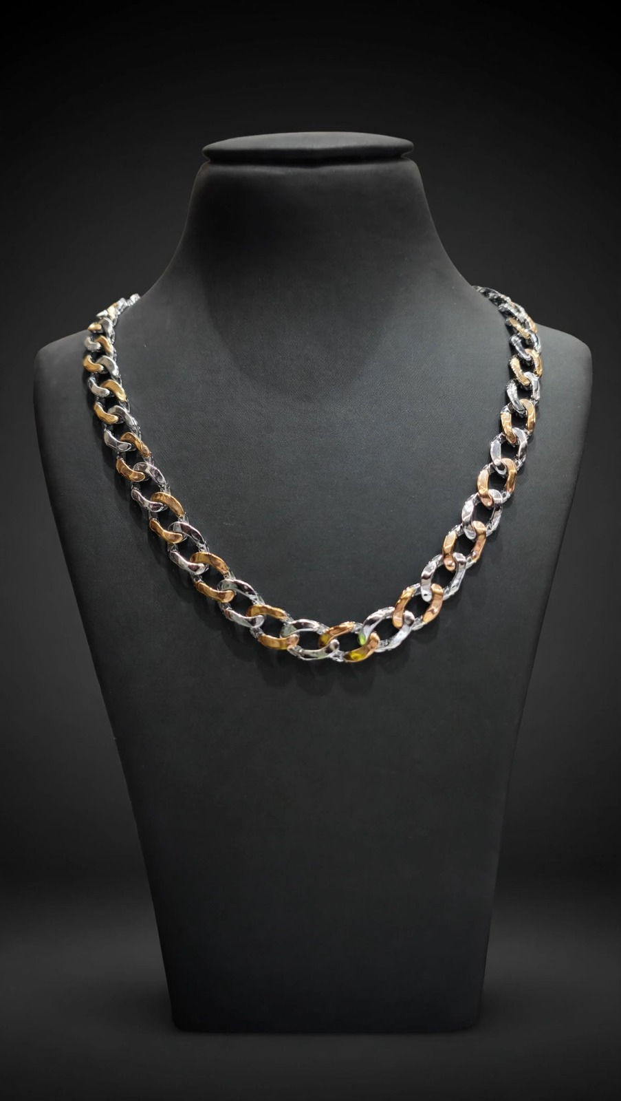 Two-Tone Oval Link Chain