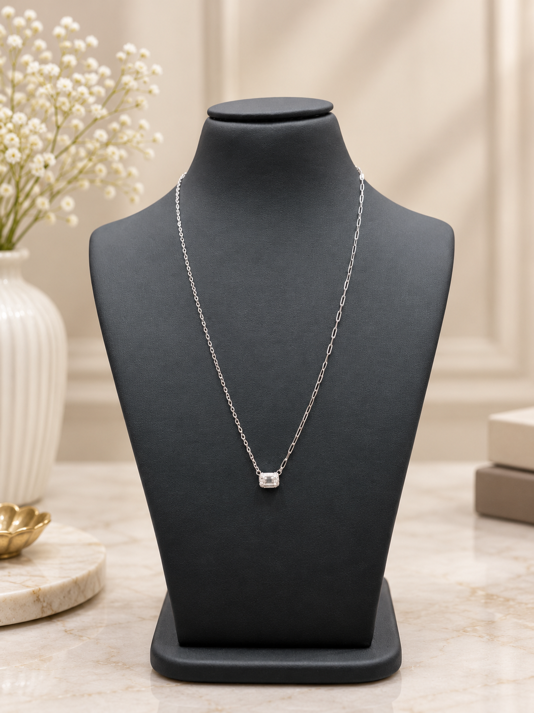 Solitaire Pendant Necklace