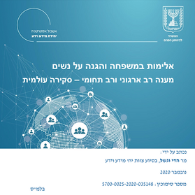 אלימות במשפחה והגנה על נשים: אלימות כלכלית, מינית, פיזית, נפשית והזנחה – סקירה עולמית של שיטות התמודדות