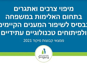אתגרים למניעת אלימות במשפחה מאת משרד הרווחה