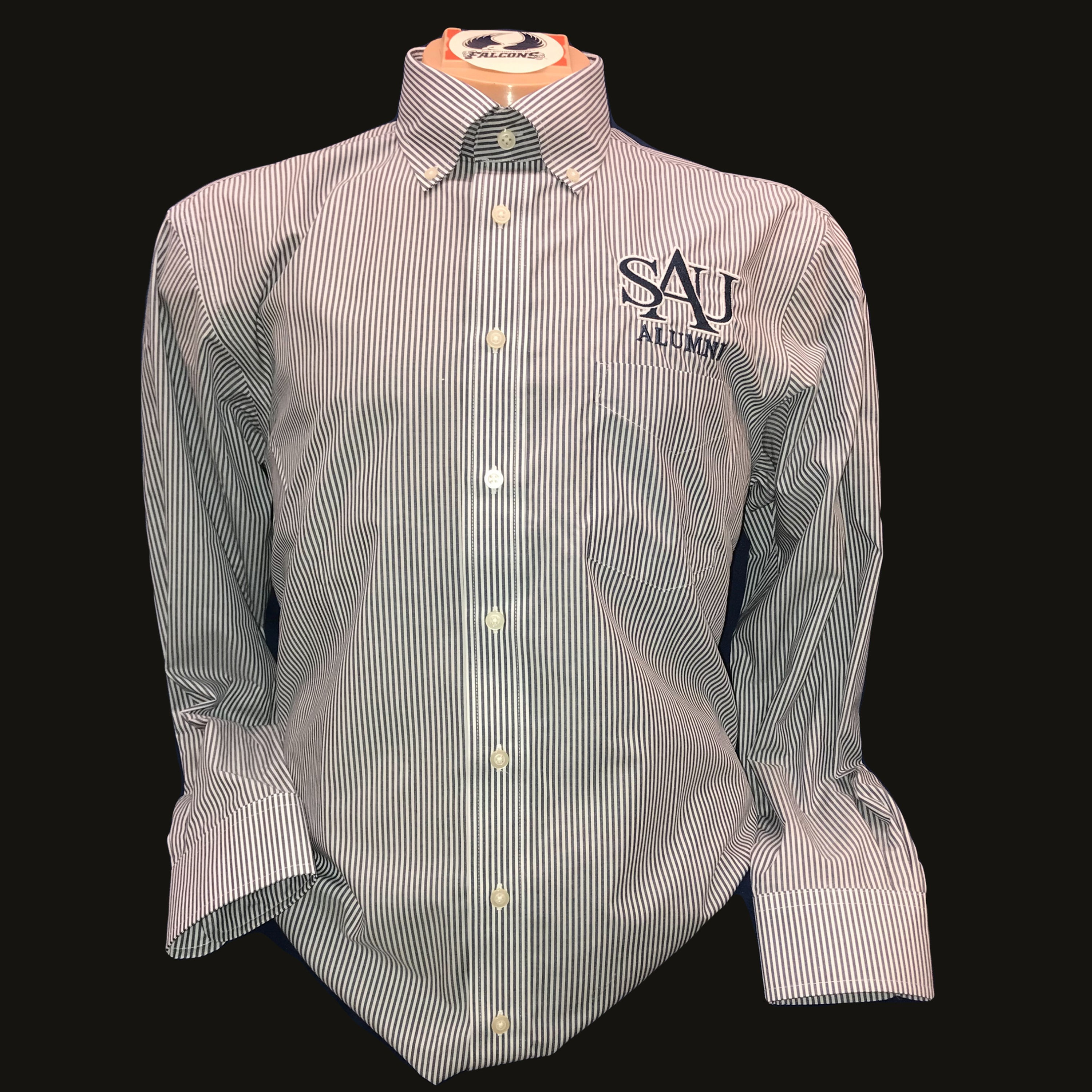 SAU Alumni Mens Banker Stripe Oxford
