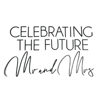 Celebrating the future Mr and Mrs lack acrylic sign