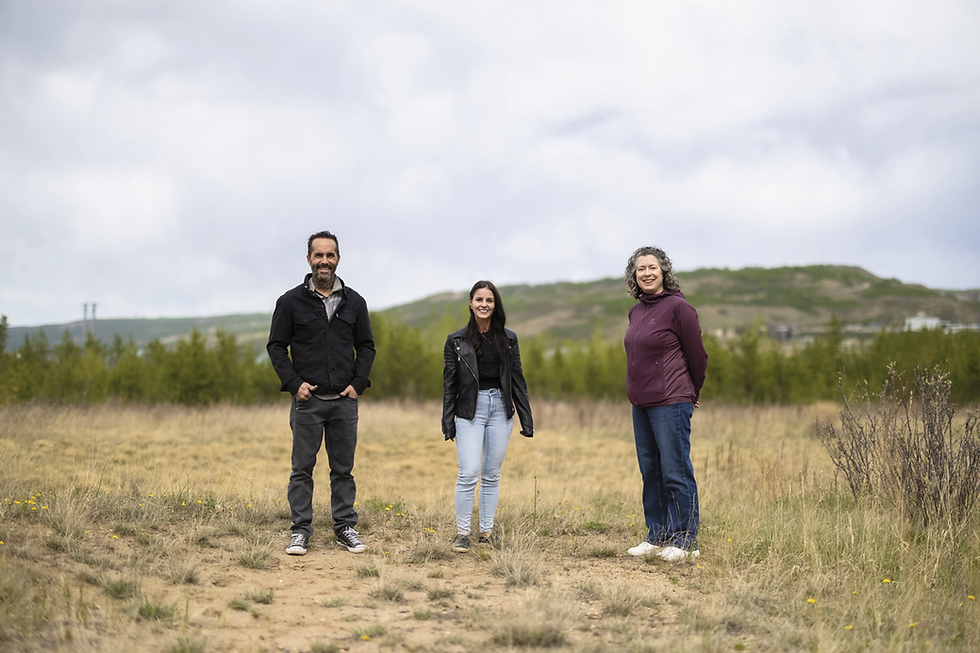 Felix and Alana Bergeron, Owners of Peace River Adventures, and Tanya Bell, Director of Community Services for the Town of Peace River