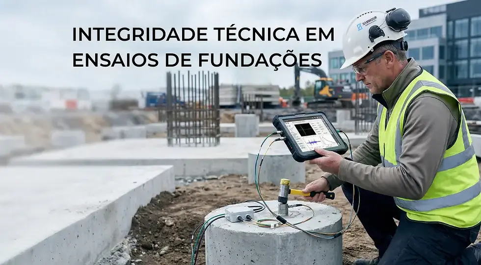 Integridade técnica em ensaios de fundações: como garantir decisões baseadas em evidência