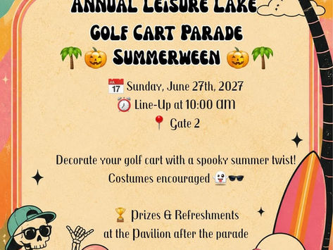 Looking ahead to 2027 Golf Cart Parade