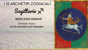 Illustrazione del simbolo del Sagittario, rappresentato con linee pulite e stile moderno, utilizzata per introdurre un articolo che esplora il segno in chiave nuova e collega al segno opposto e complementare