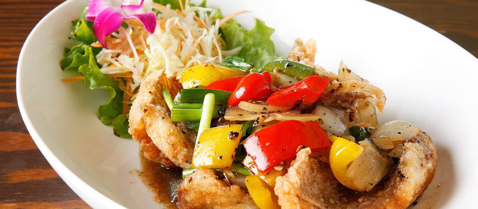 真鯛の唐揚げ ~黒こしょう風味~