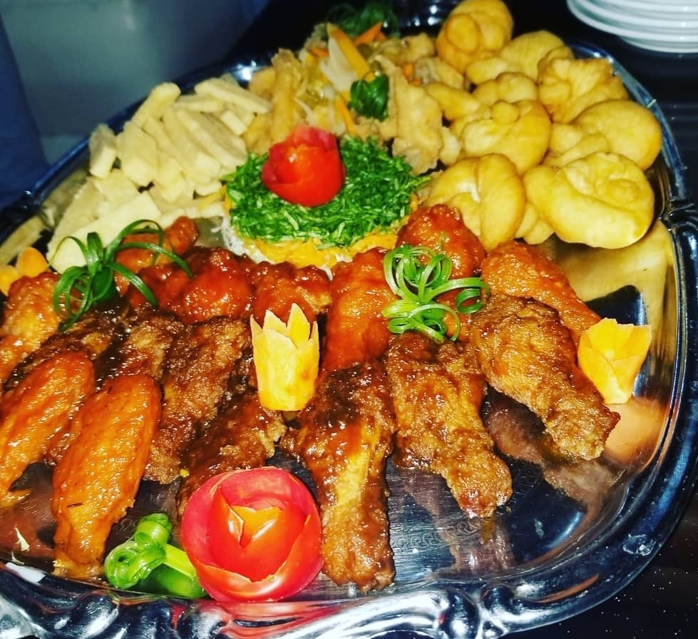 Arranged Food and Objects