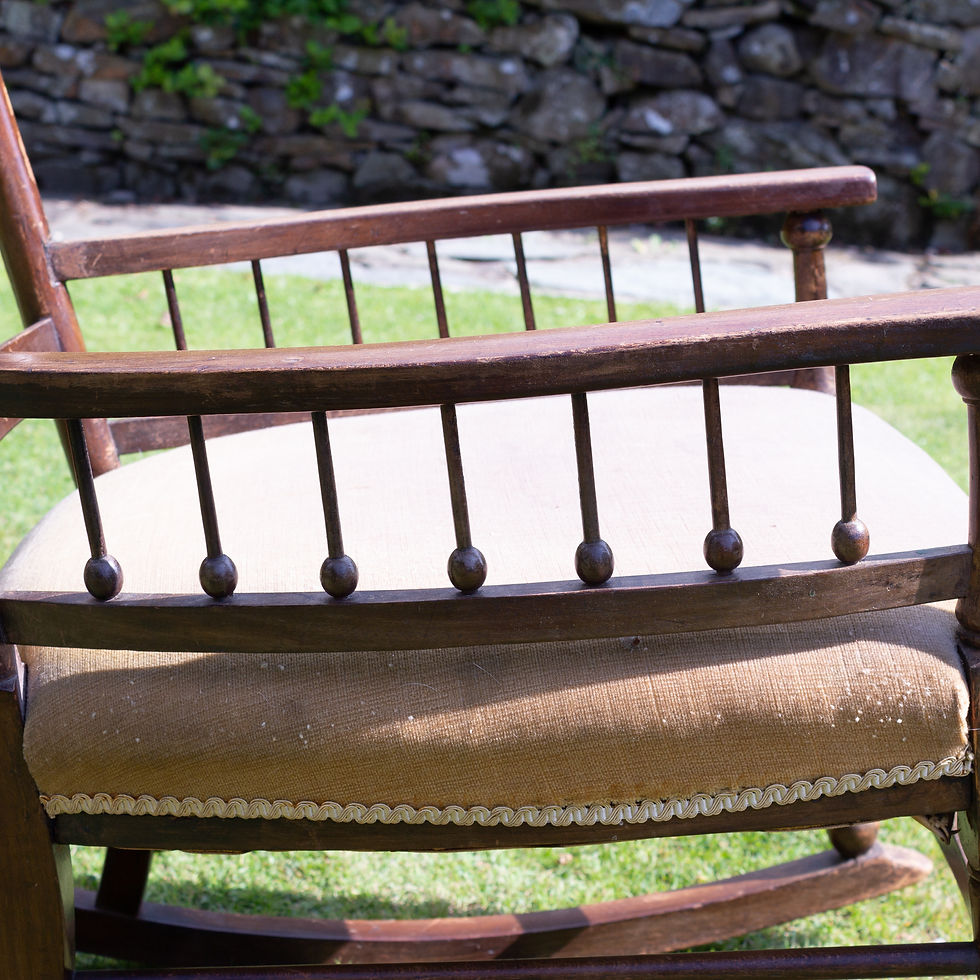 Thumbnail: Liberty & Co William Birch Arts & Crafts Beech Rocking Chair