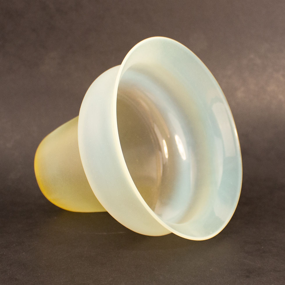 Thumbnail: Arts and Crafts Vaseline Glass Ceiling Light Shade