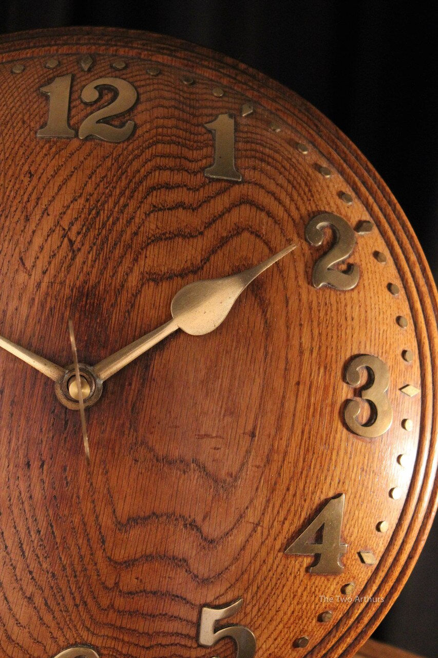 Thumbnail: Heal's of London Tiger Oak Zenith Wall Clock