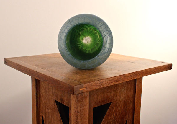 Thumbnail: Loetz Leopold Bauer Flamarion Glass Vase