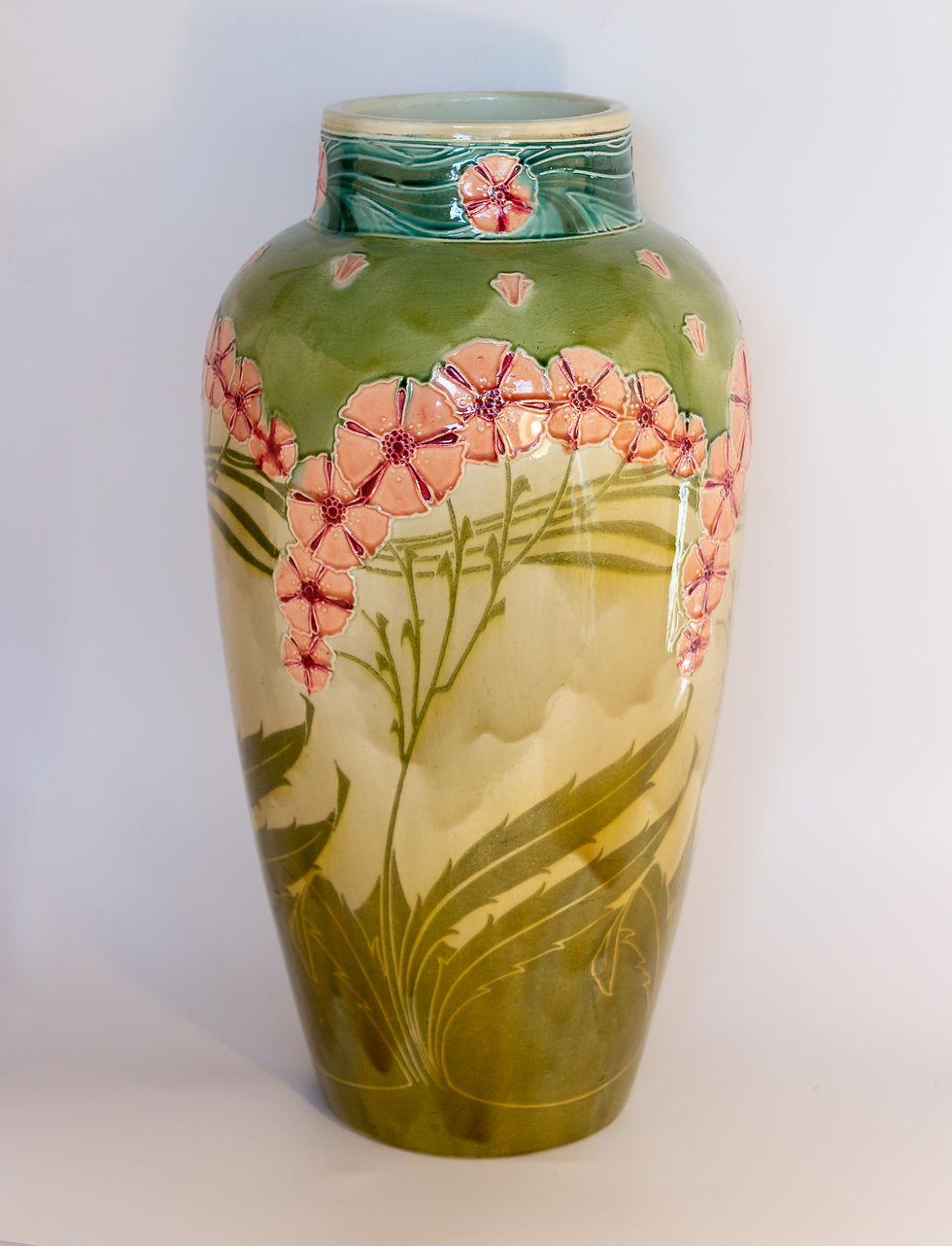 Large Minton Pottery Secessionist Art Nouveau Floor Vase