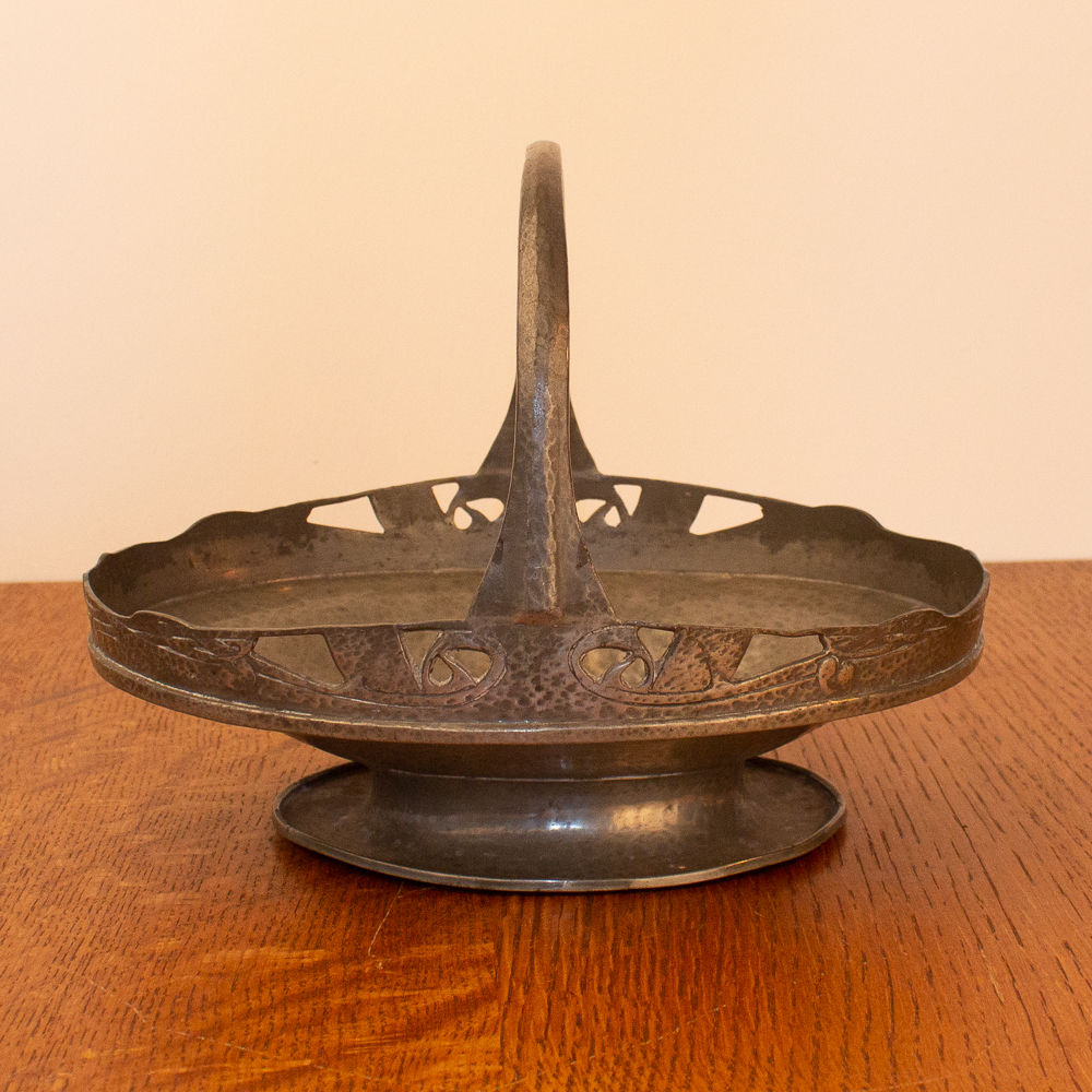 Liberty & Co Pewter Fruit Basket (Tudric 01172) Designed by Archibald Knox