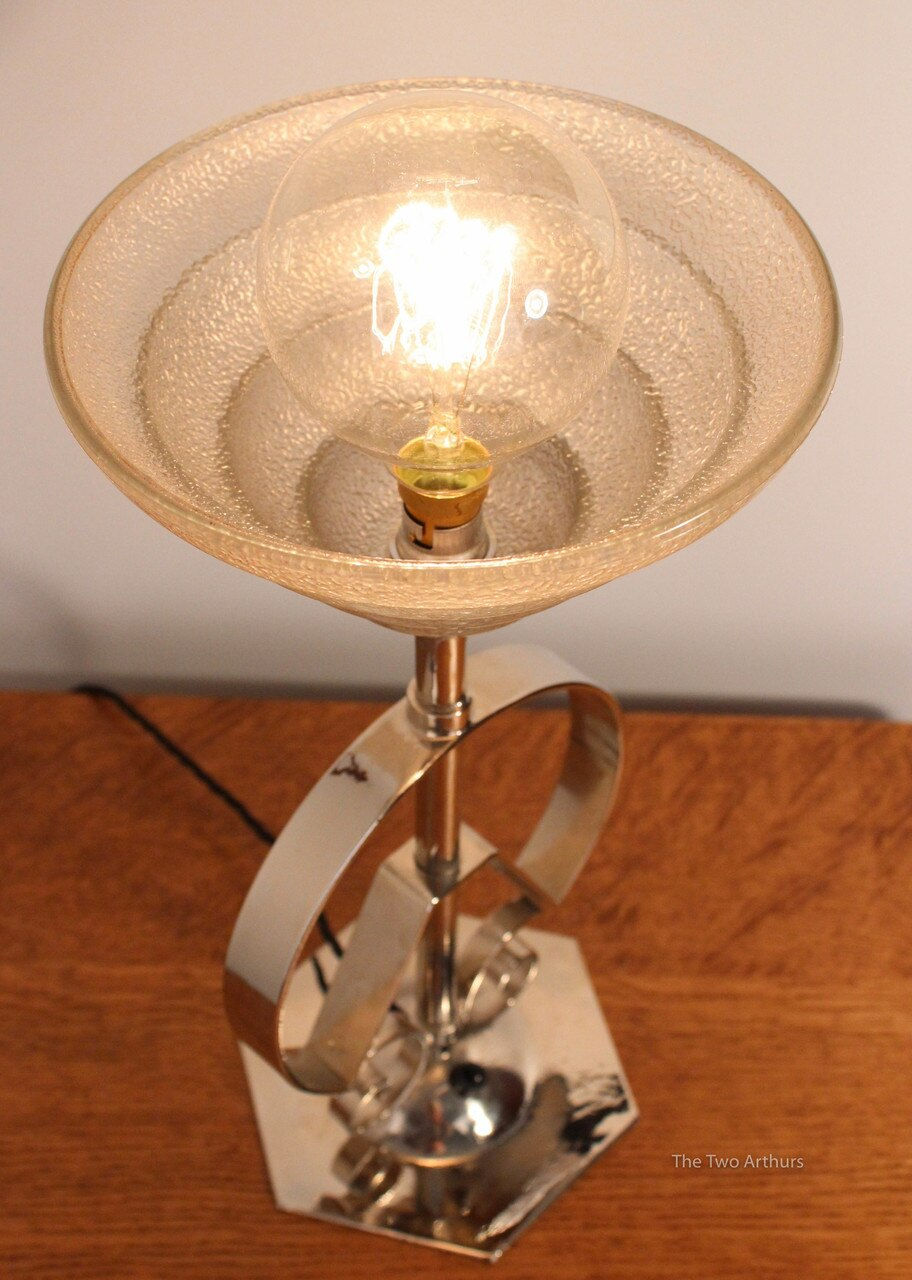 Thumbnail: Period Art Deco Chrome/Nickel Plated Lamp