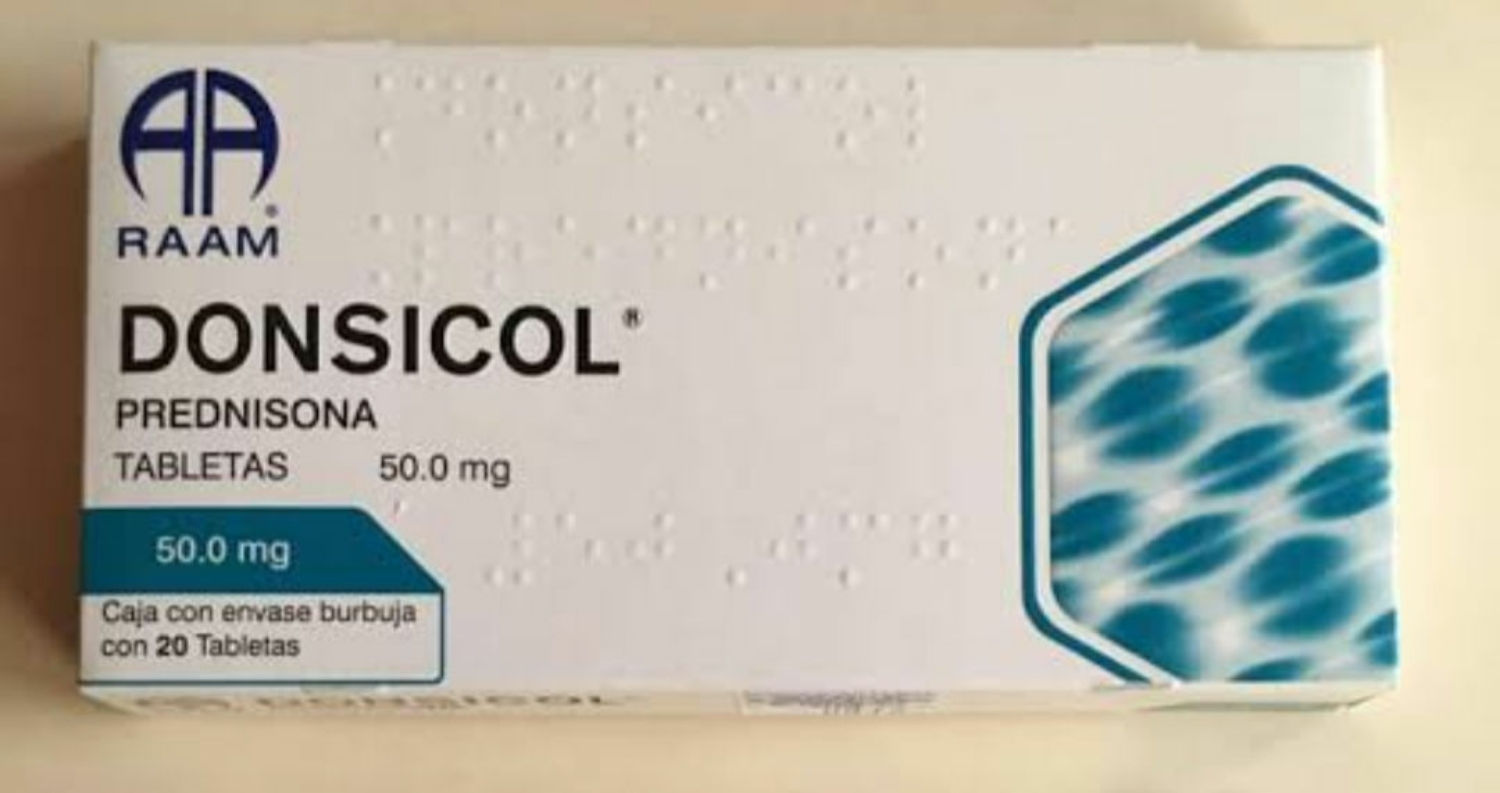  Prednisona Tabletas 50 mg C/20 Donsicol
