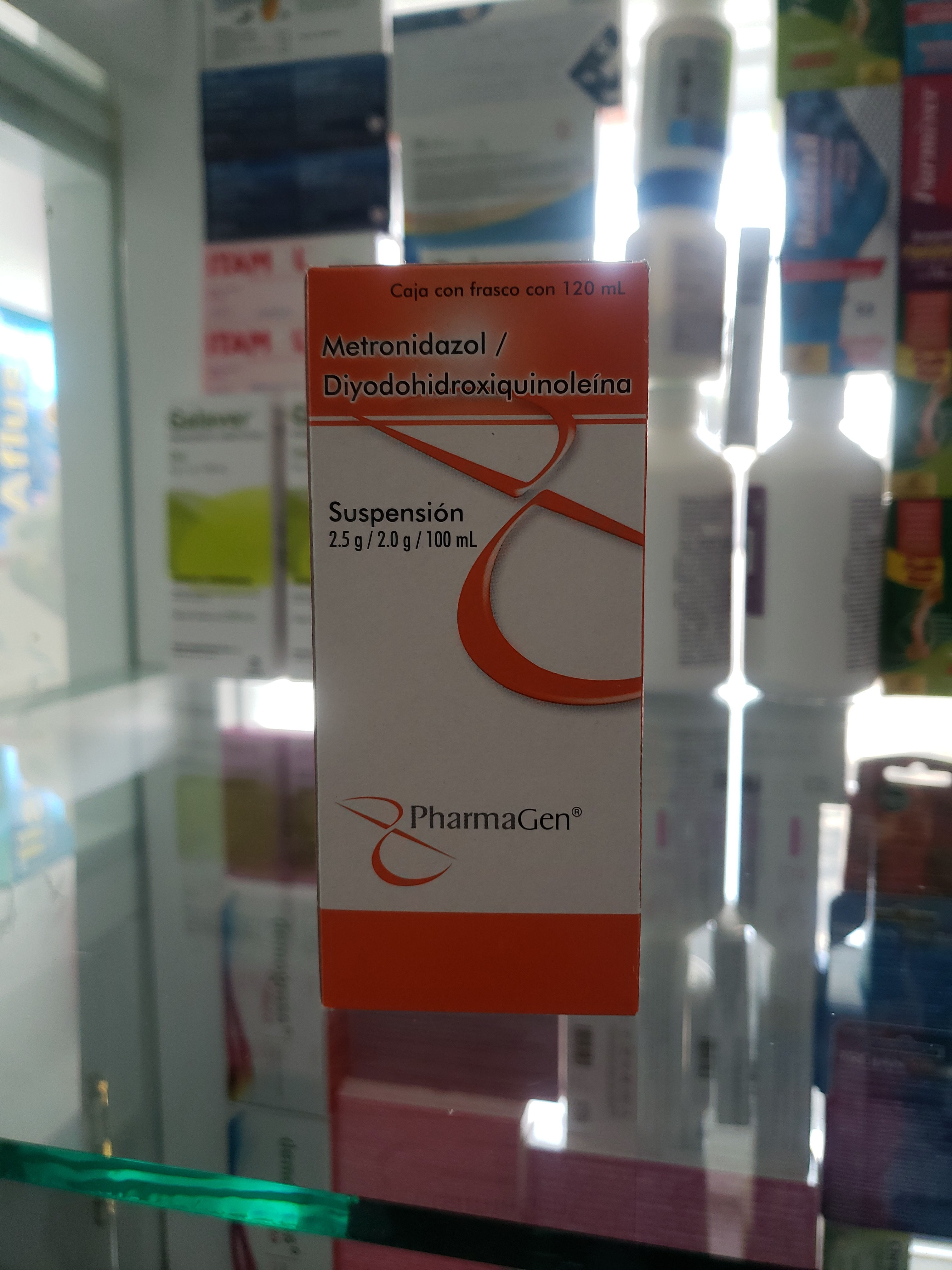 Metronidazol/Diyodohidroxiquinoleina susp de 120 ml