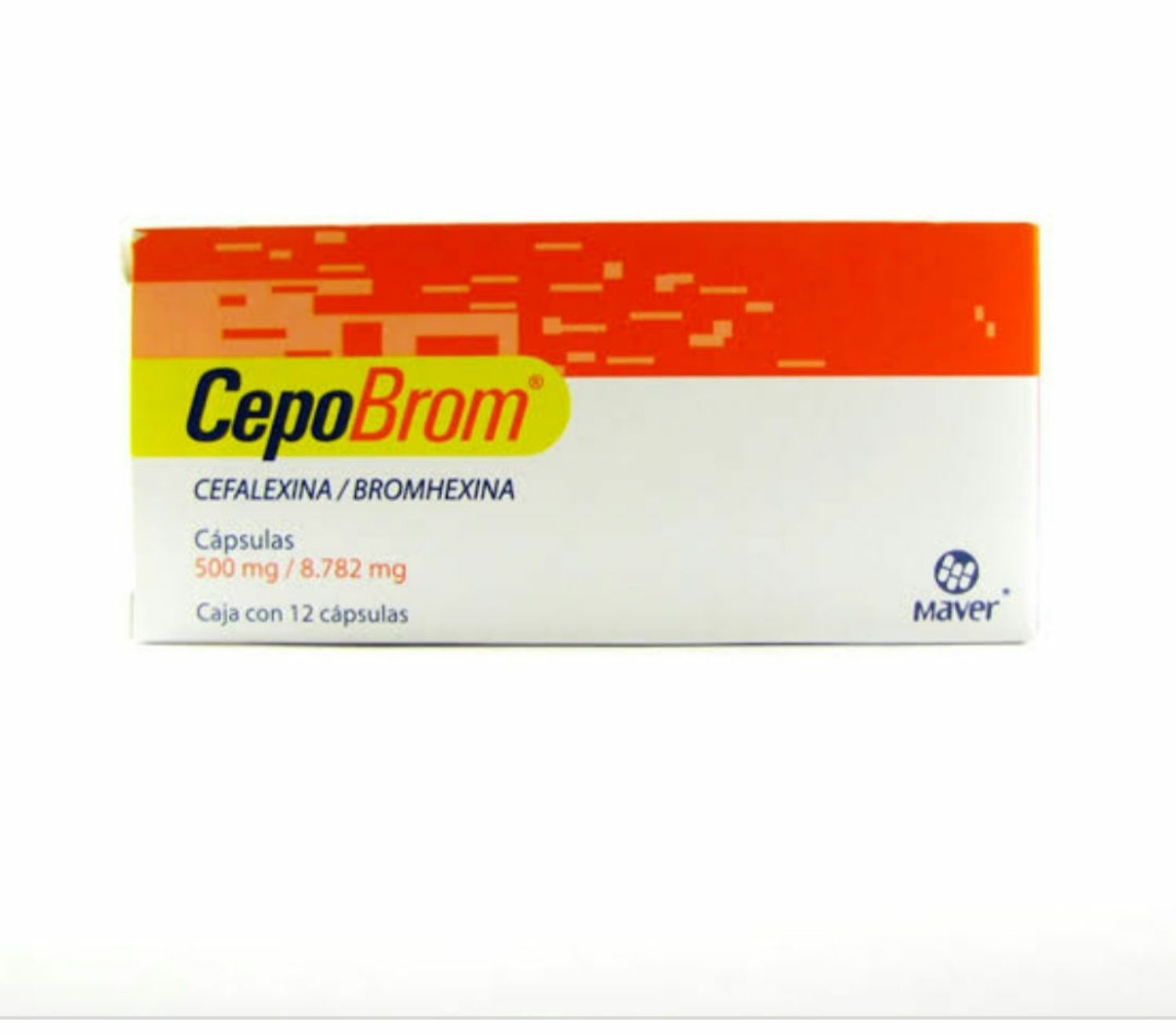CepoBrom (Cefalexina/Bromhexina Caps 500 mg C/12)