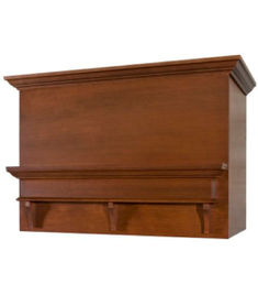 The RFP Series wood range hood comes in a variety of standard and custom sizes.