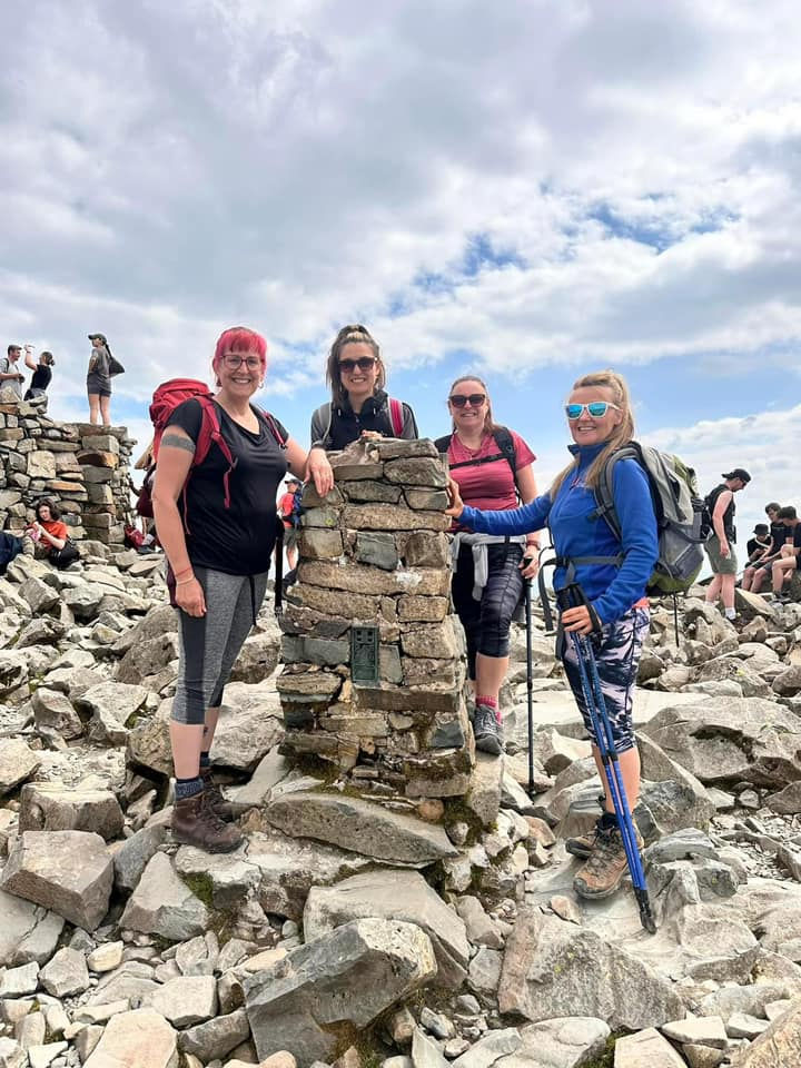 Scaling new heights: The team at Tower Vets in York climbed Scafell Pike