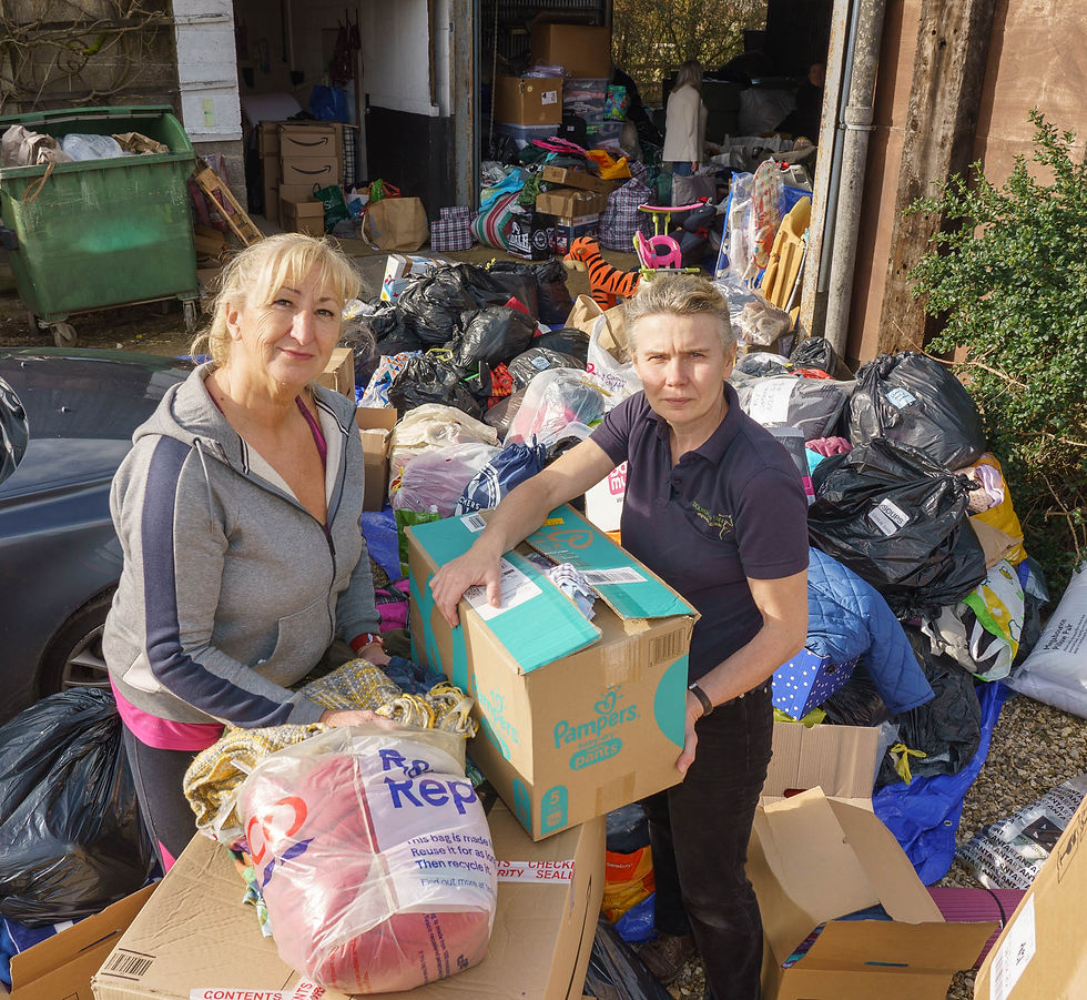 Bourton Vale collected donations for Ukraine