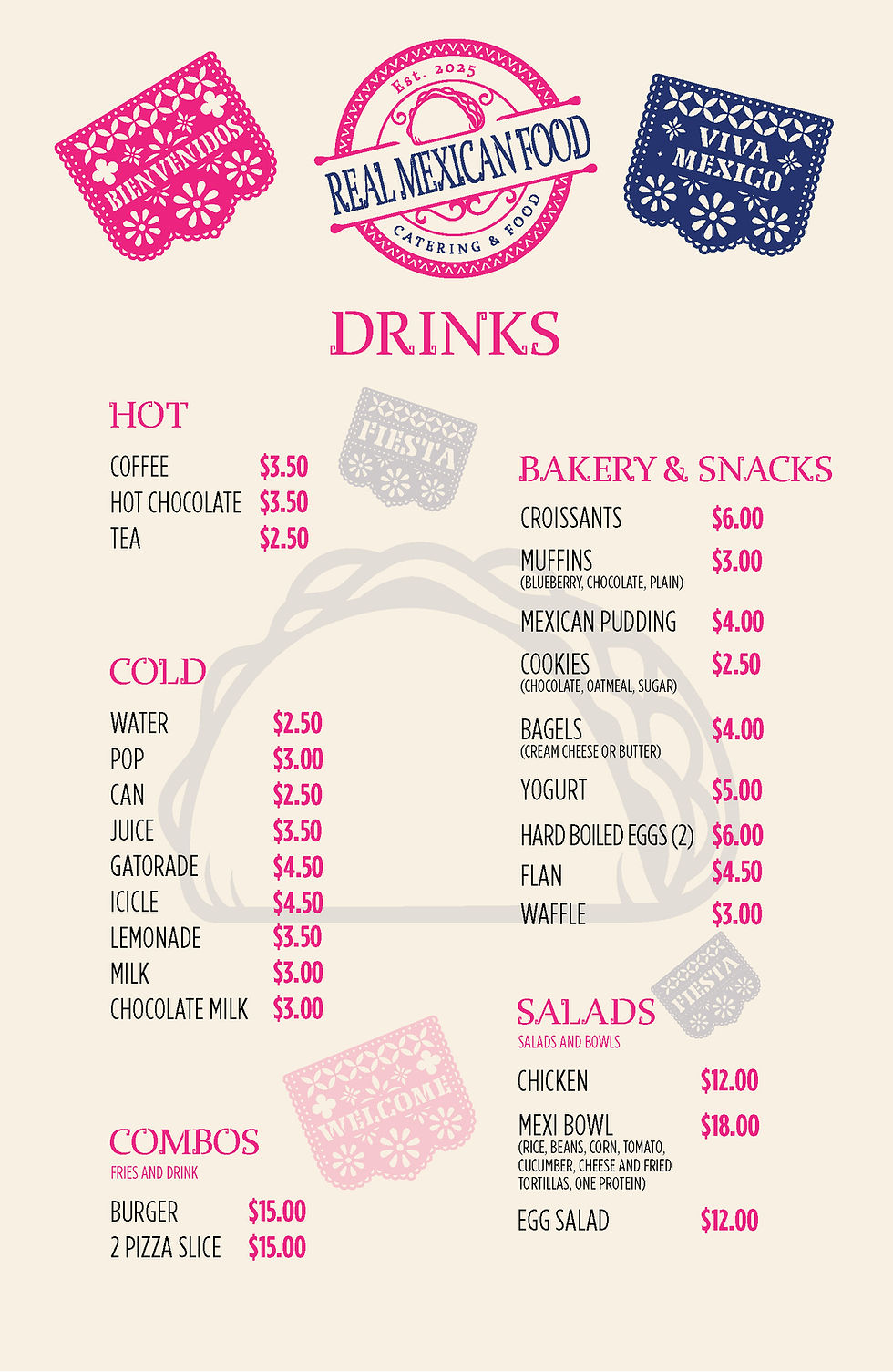 Real Mexican Food | Menu - Page 2