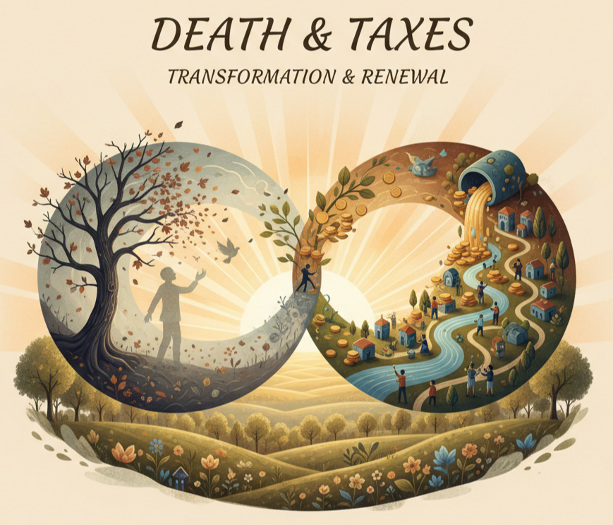 Death and Taxes: From Dreaded Threats to Benevolent Forces