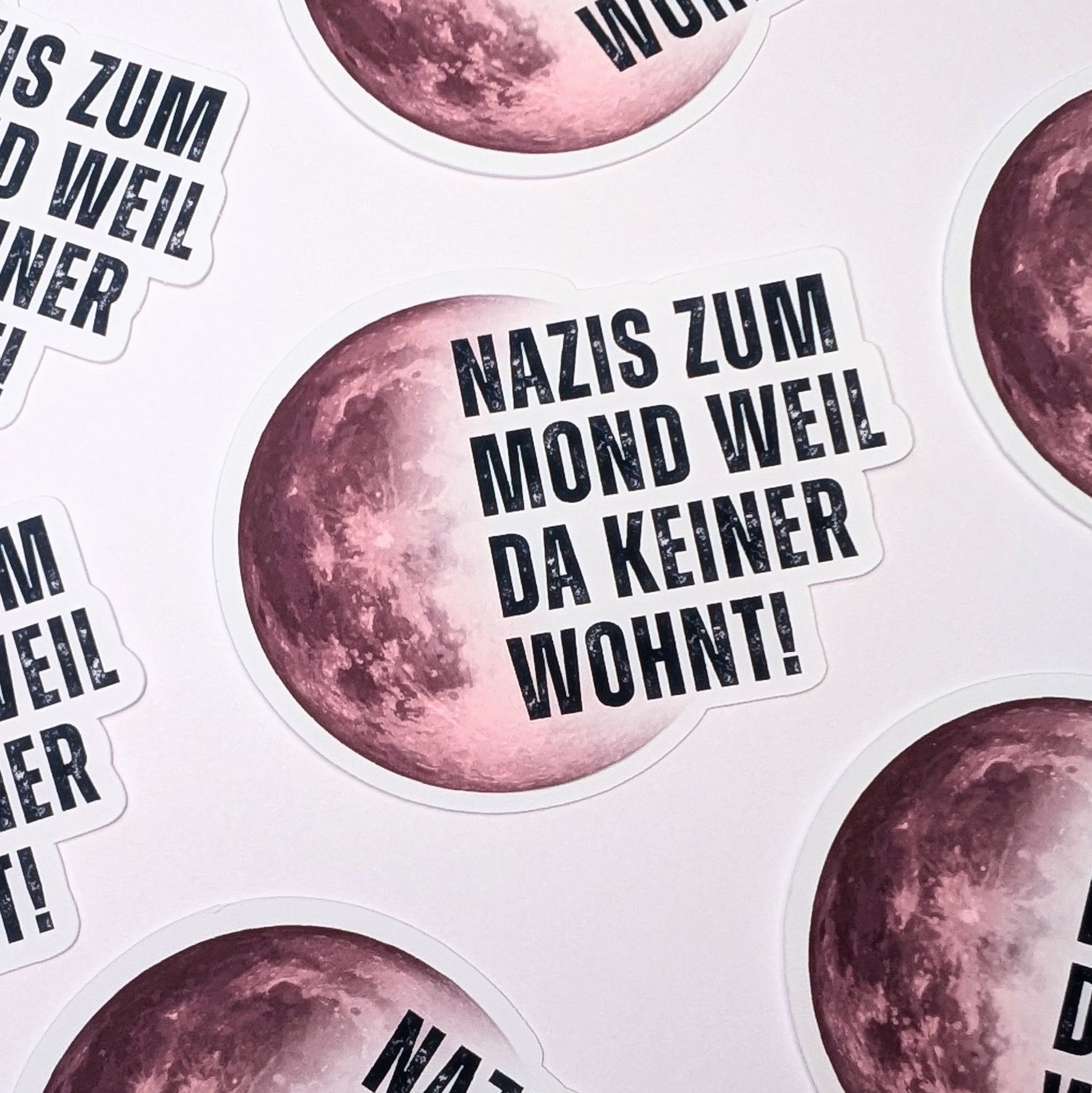 Nazis zum Mond - Sticker