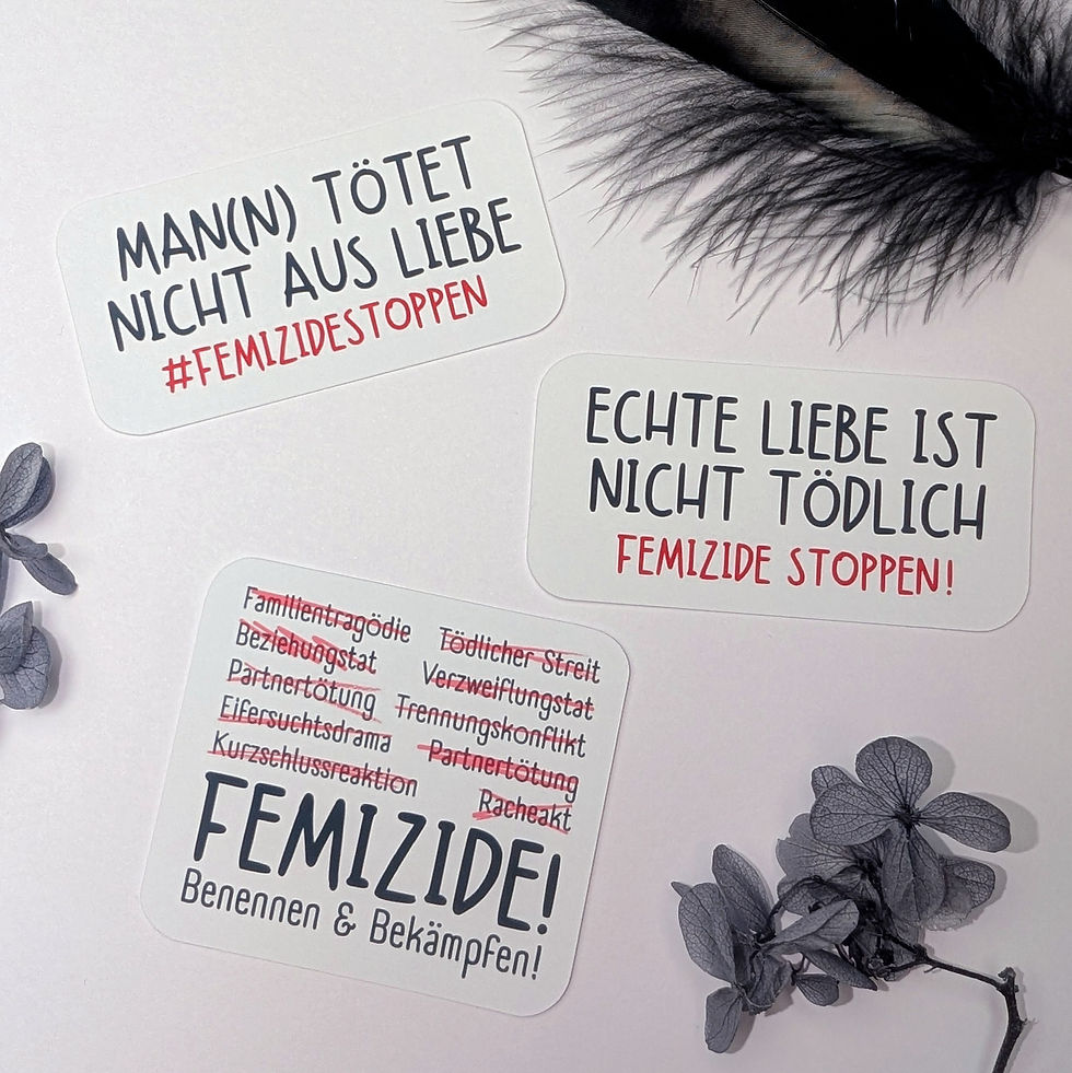 Femizide Stoppen 3er Set