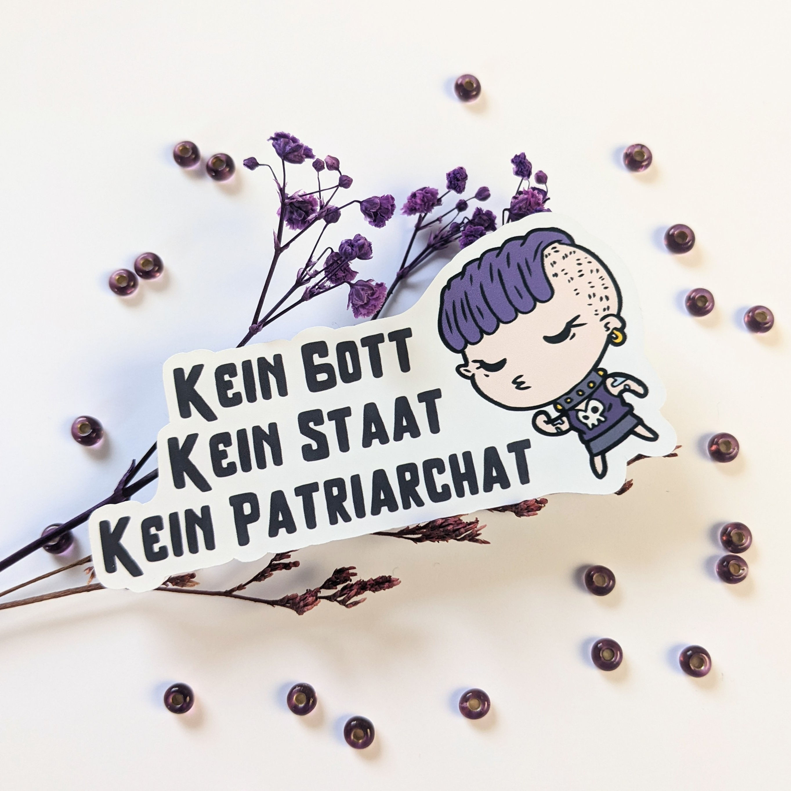 Gott Staat Patriarchat - Sticker