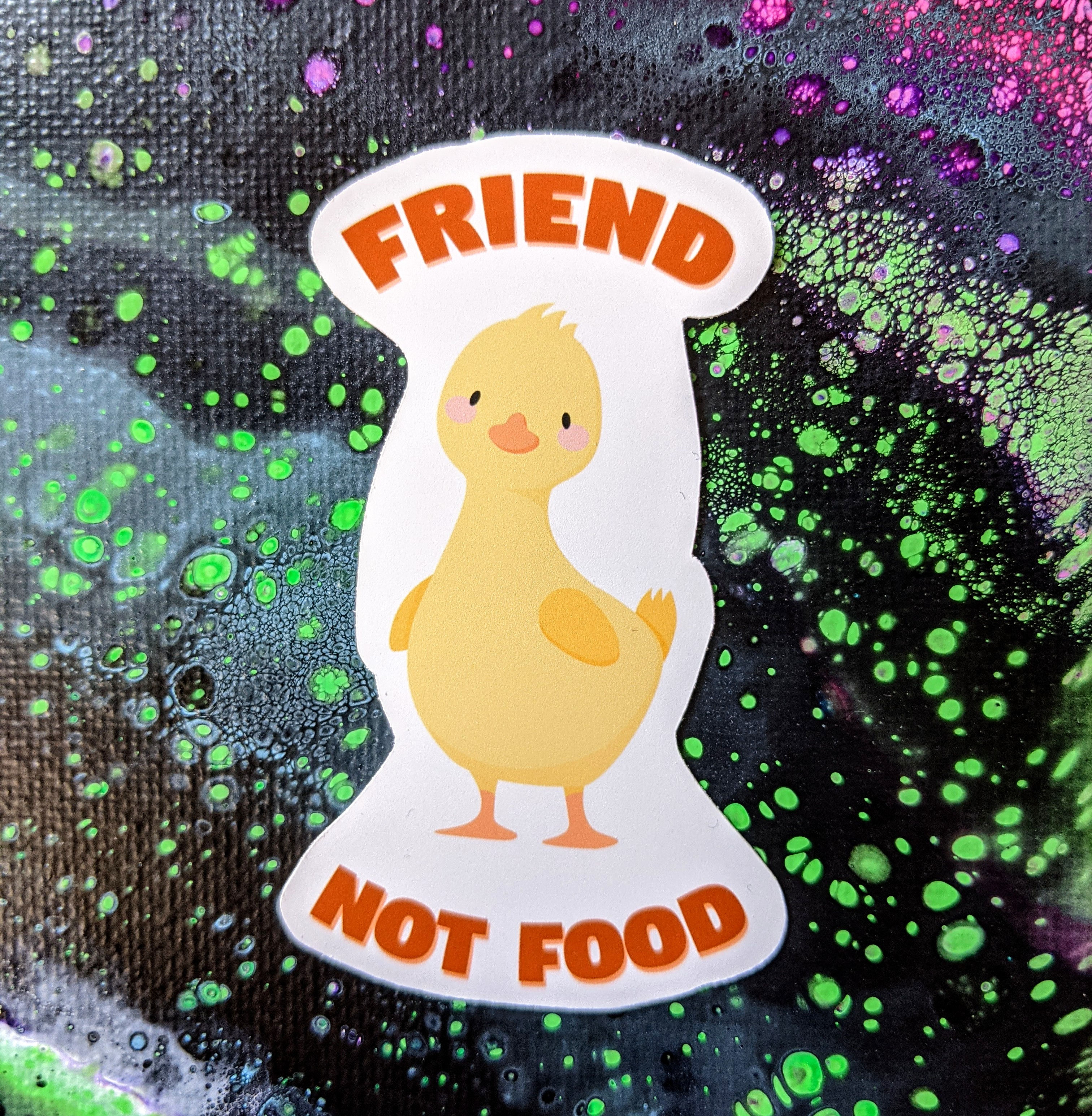 Friend not Food Chicken - Sticker