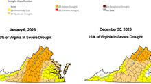 Winter drought envelops much of Virginia