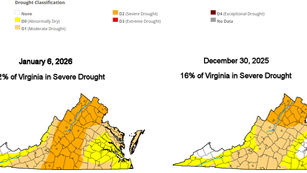 Winter drought envelops much of Virginia