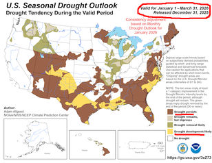 Farms on Eastern Seaboard threatened by winter drought
