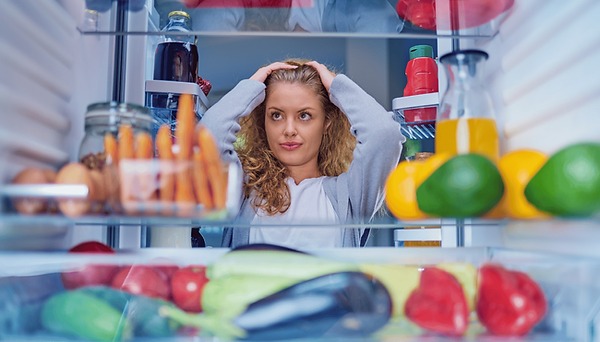 Nutritious food selection including fruits vegetables and proteins for hormone balance and energy