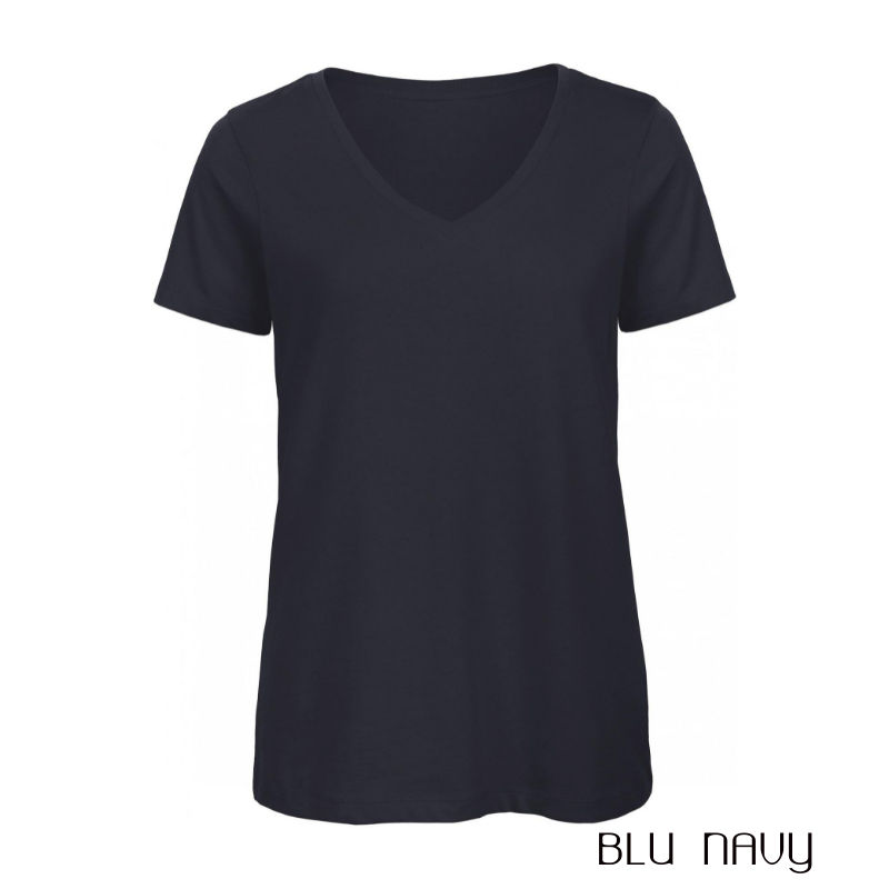 Miniatura: T-shirt Donna V #Bio B&C - - minimo 10pz