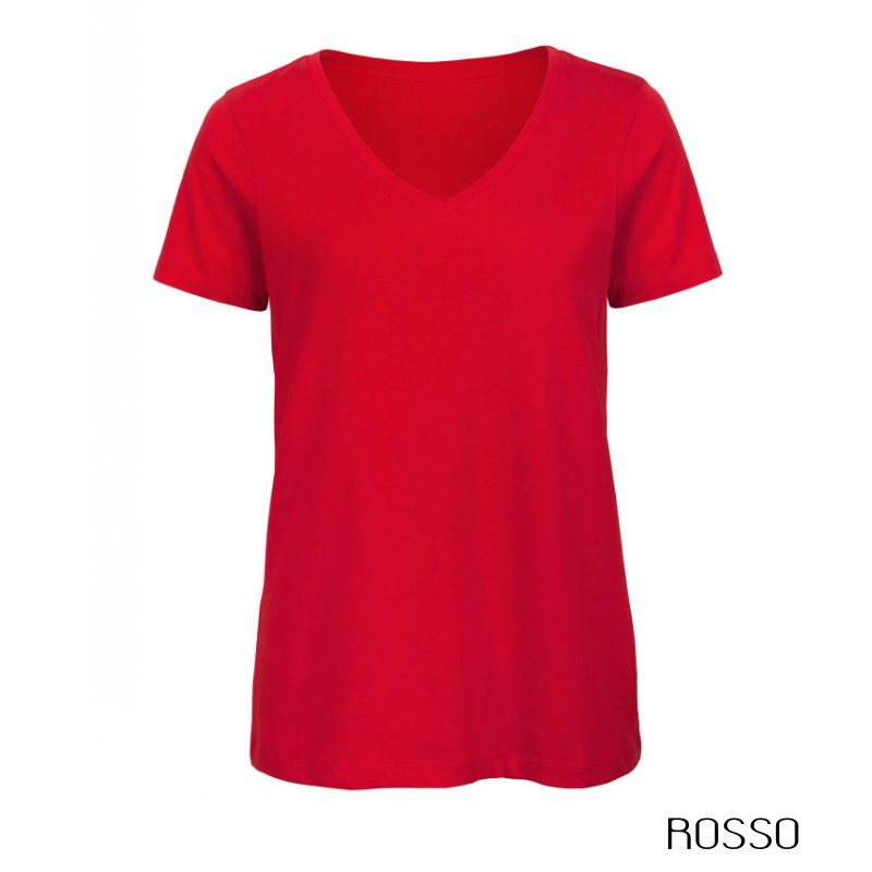 Miniatura: T-shirt Donna V #Bio B&C - - minimo 10pz