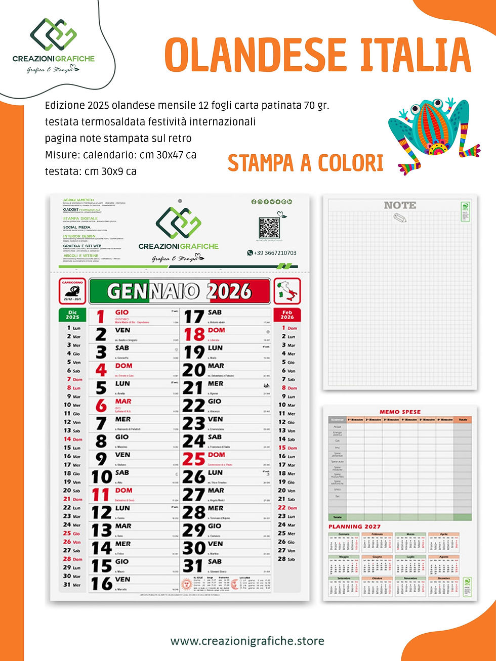 Olandese Italia 12 fogli carta patinata 70 gr