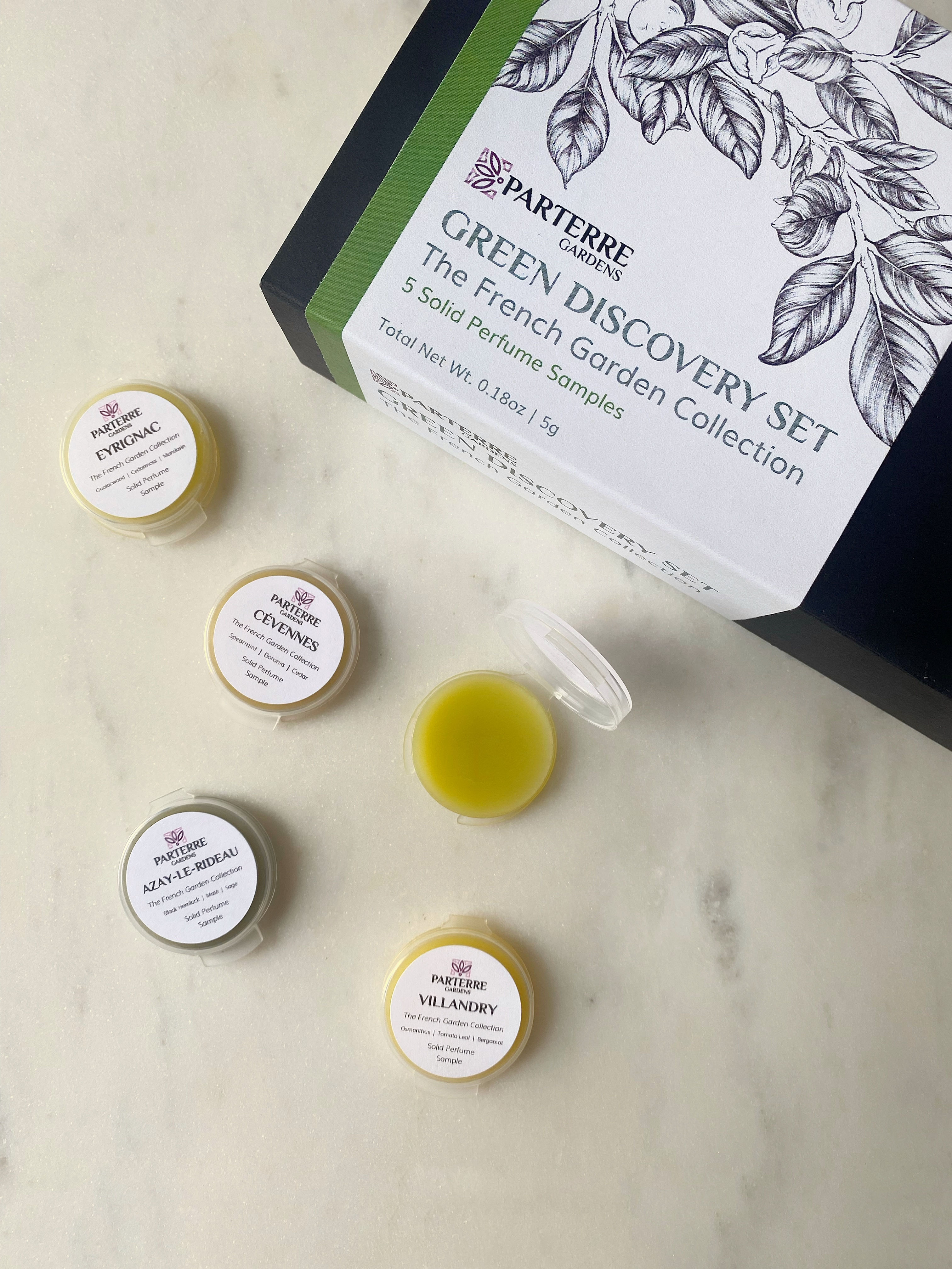 Green Solid Perfume Discovery Set